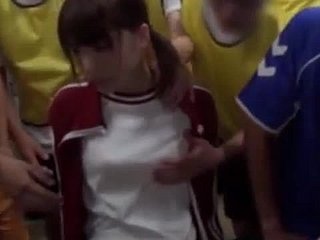 Asyalı Teen Devam gangbanged