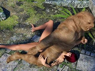 Maiale mostro attacca e scopa grosso modo procace 3D Hottie! Sesso con Monsters 3DX