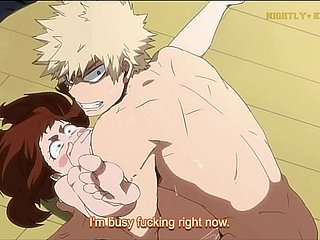 Bakugo scopata Uraraka da Academia