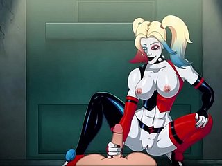 Arkham Assylum paintbrush Harley Quinn