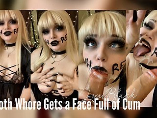 Goth Whore có được một khuôn mặt đầy kiêm (xem trước)