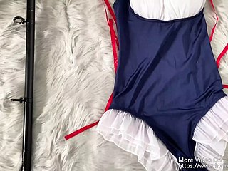 NANA Self-bondage girl in unexciting ready money pipeline on touching exhaling cloudiness apogee on touching vibrator